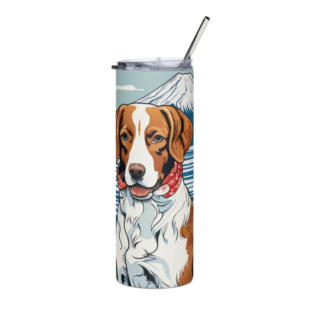 PugMug Custom Brittany Dog Stainless Steel Tumbler