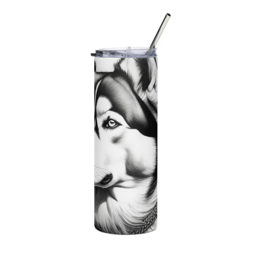PugMug Custom Siberian Husky Stainless Steel Tumbler
