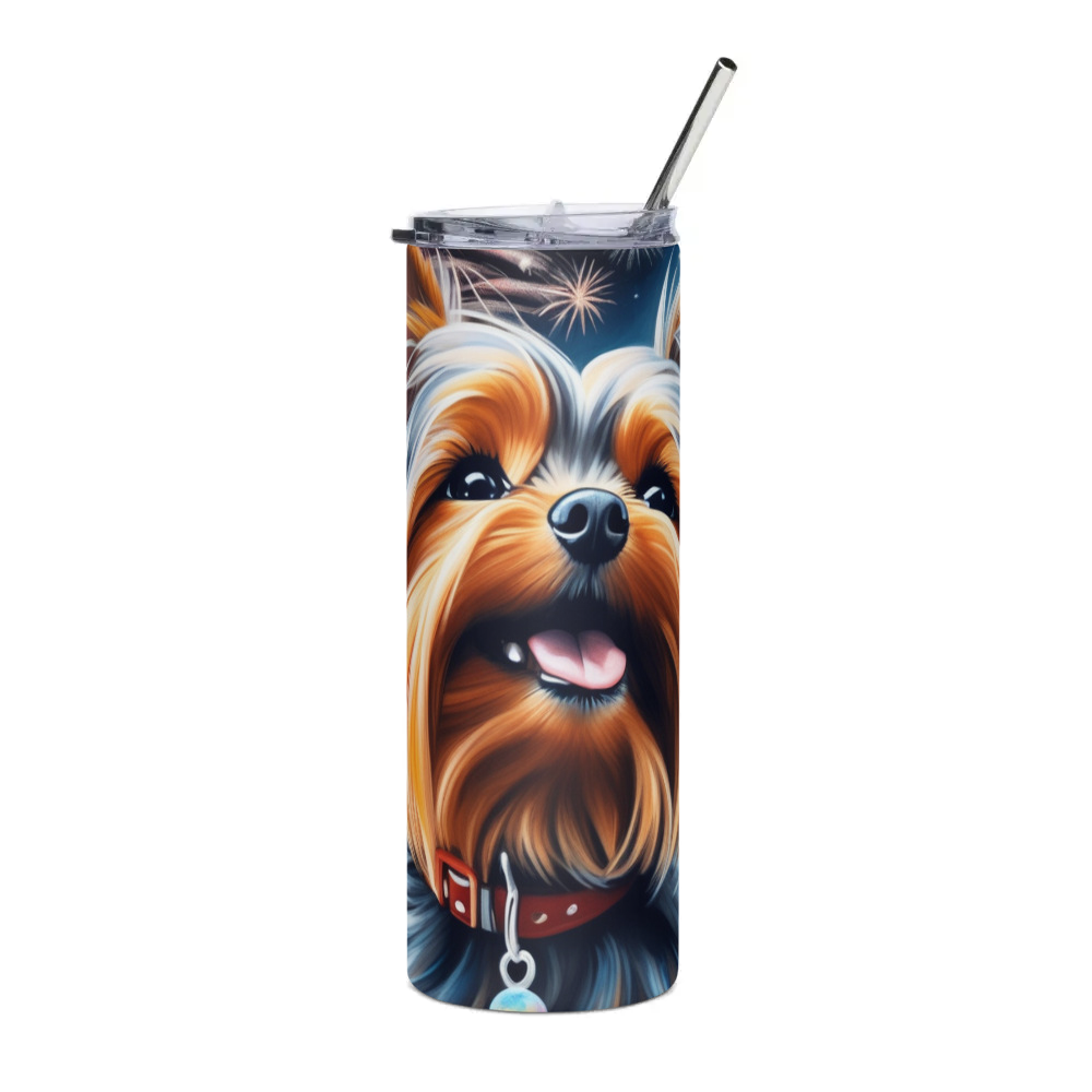 PugMug Custom Yorkshire Terrier Stainless Steel Tumbler