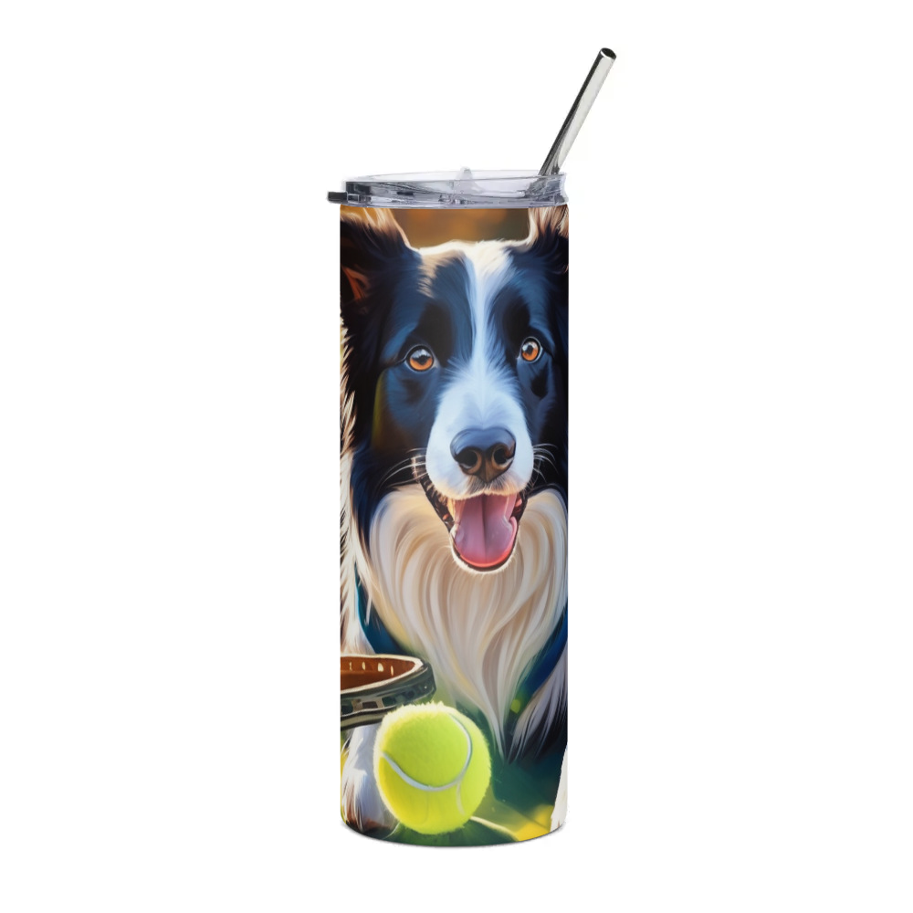 PugMug Custom Border Collie Stainless Steel Tumbler