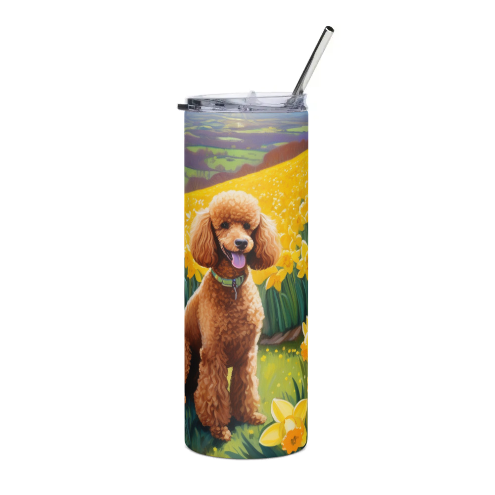 PugMug Custom Tan Poodle Stainless Steel Tumbler
