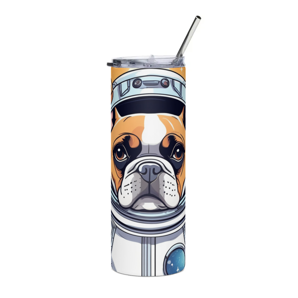 PugMug Custom Tan French Bulldog Stainless Steel Tumbler