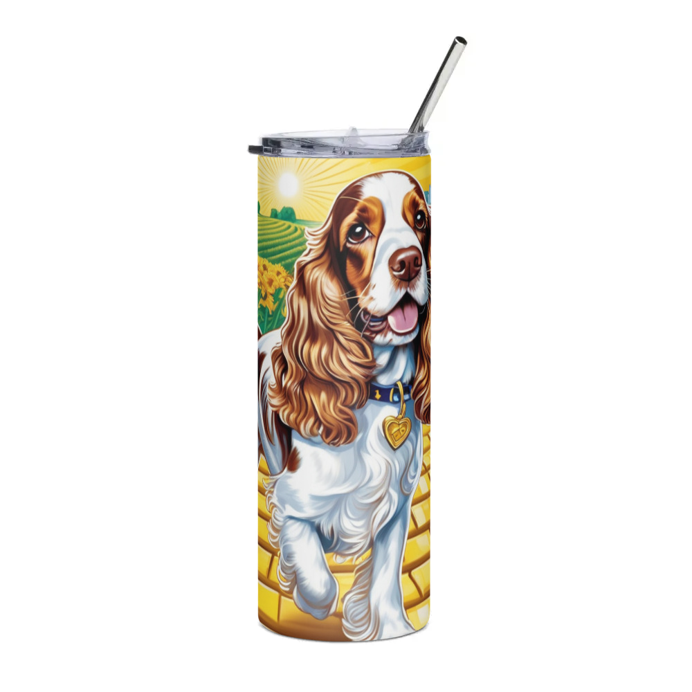 PugMug Custom English Cocker Spaniel Stainless Steel Tumbler