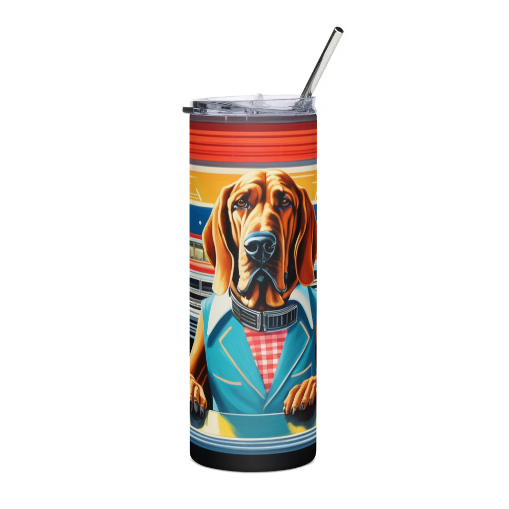 PugMug Custom Bloodhound Stainless Steel Tumbler
