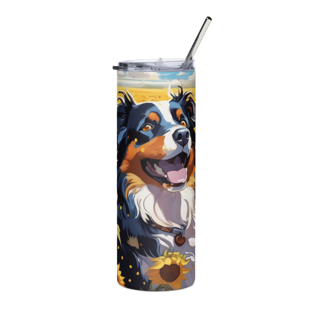 PugMug Custom Miniature American Shepherd Stainless Steel Tumbler