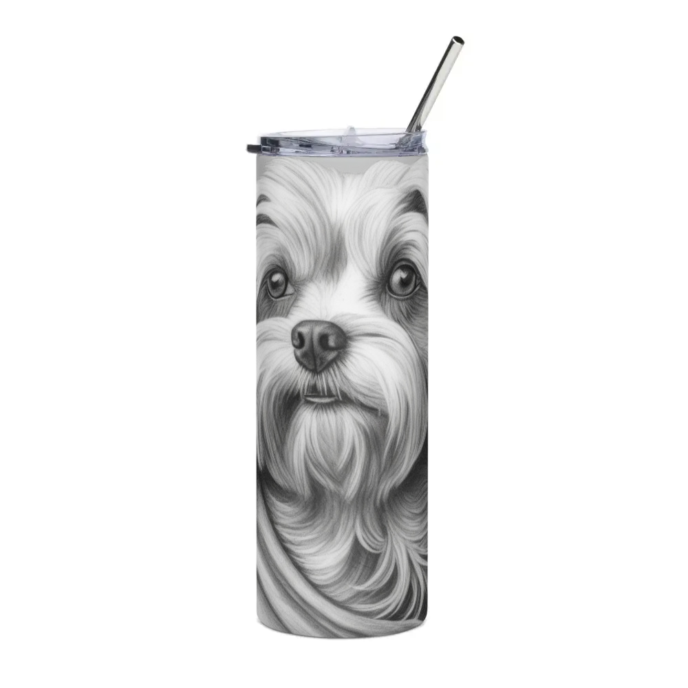 PugMug Custom Maltese Dog Stainless Steel Tumbler