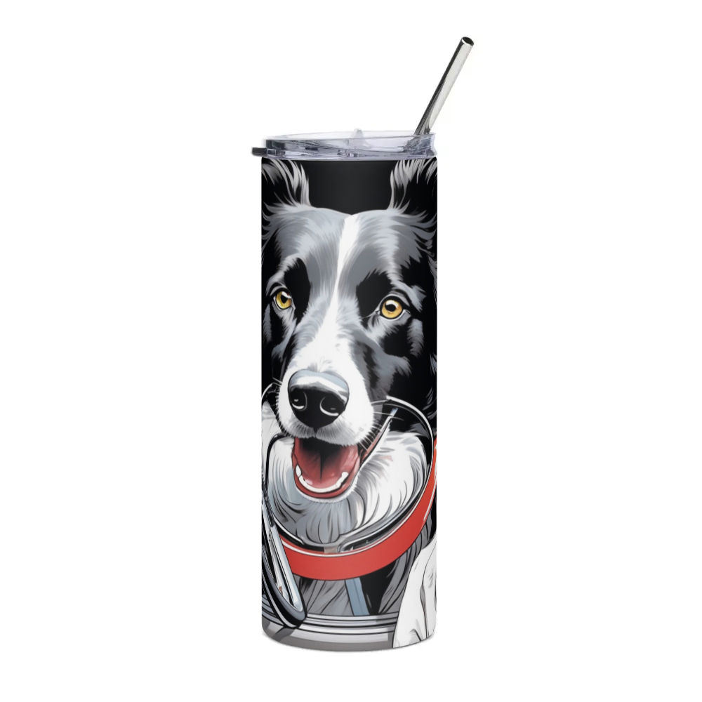 PugMug Custom Border Collie Stainless Steel Tumbler