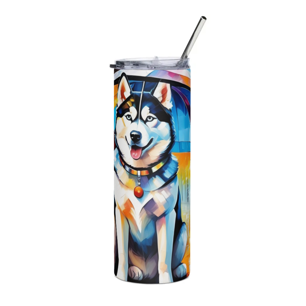 PugMug Custom Siberian Husky Stainless Steel Tumbler