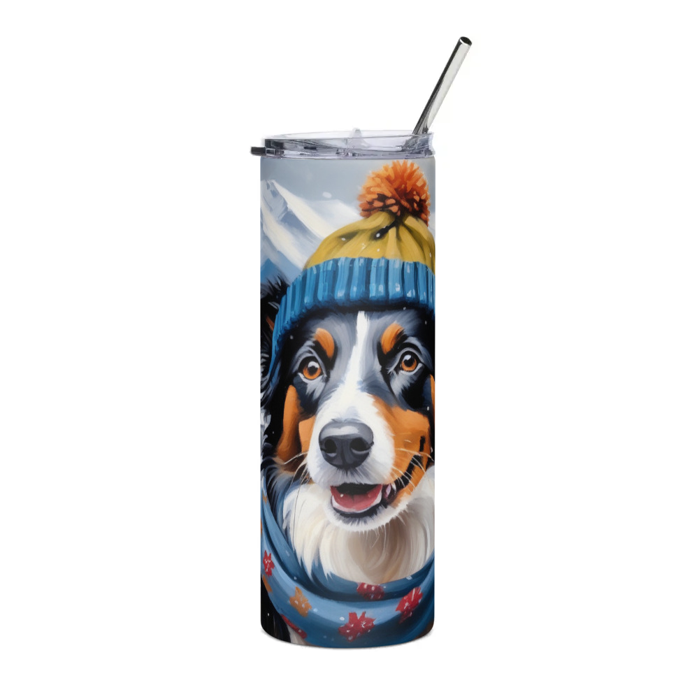 PugMug Custom Border Collie Stainless Steel Tumbler