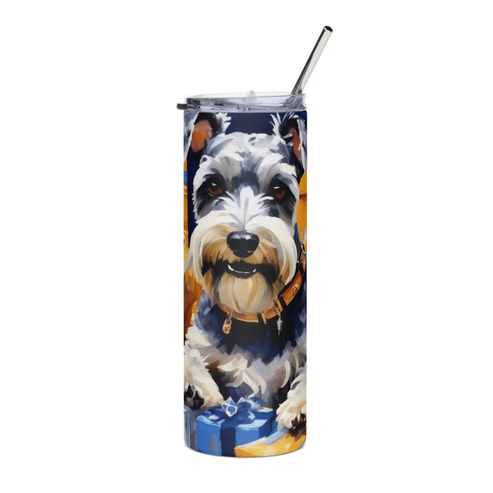 PugMug Custom Miniature Schnauzer Stainless Steel Tumbler