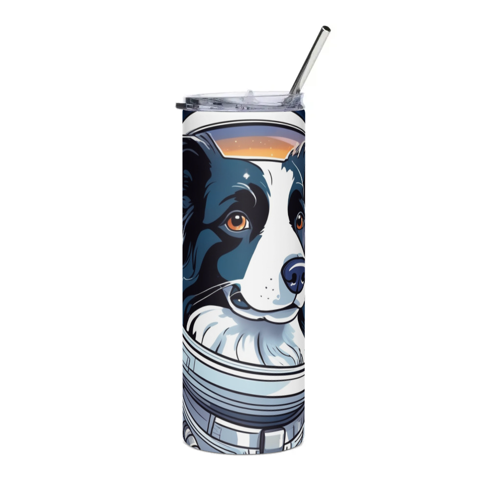 PugMug Custom Border Collie Stainless Steel Tumbler