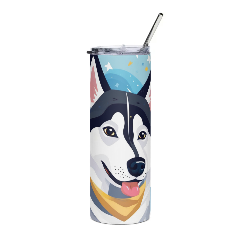 PugMug Custom Siberian Husky Stainless Steel Tumbler