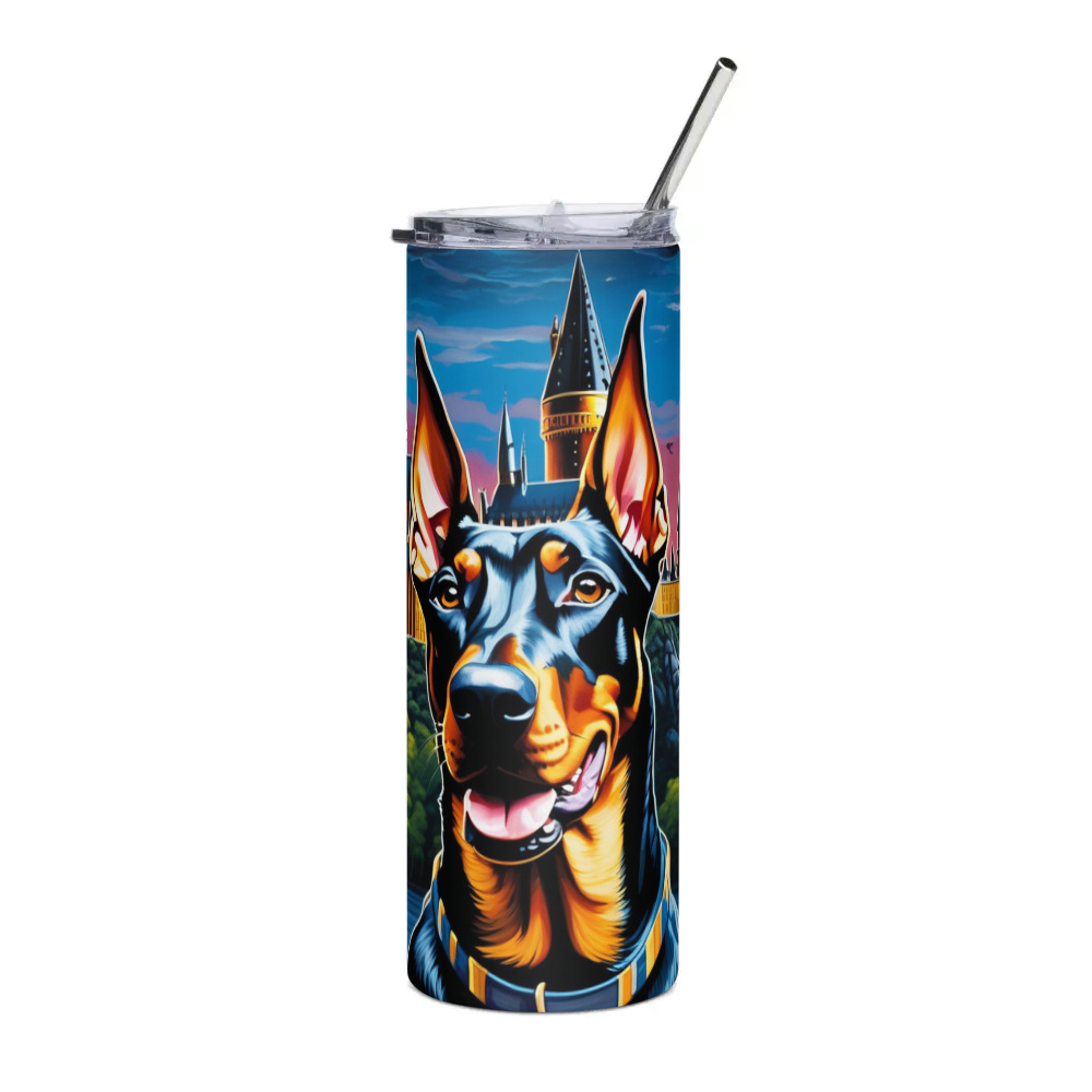PugMug Custom Doberman Pinscher Stainless Steel Tumbler