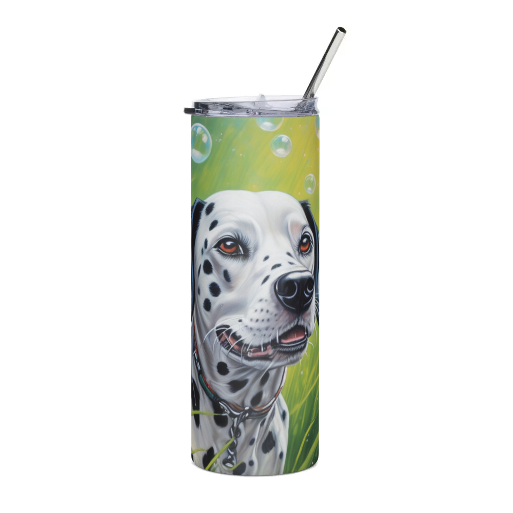 PugMug Custom Dalmatian Stainless Steel Tumbler