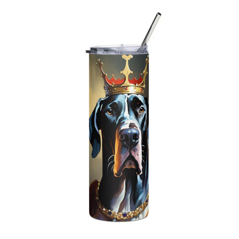 PugMug Custom Great Dane Stainless Steel Tumbler