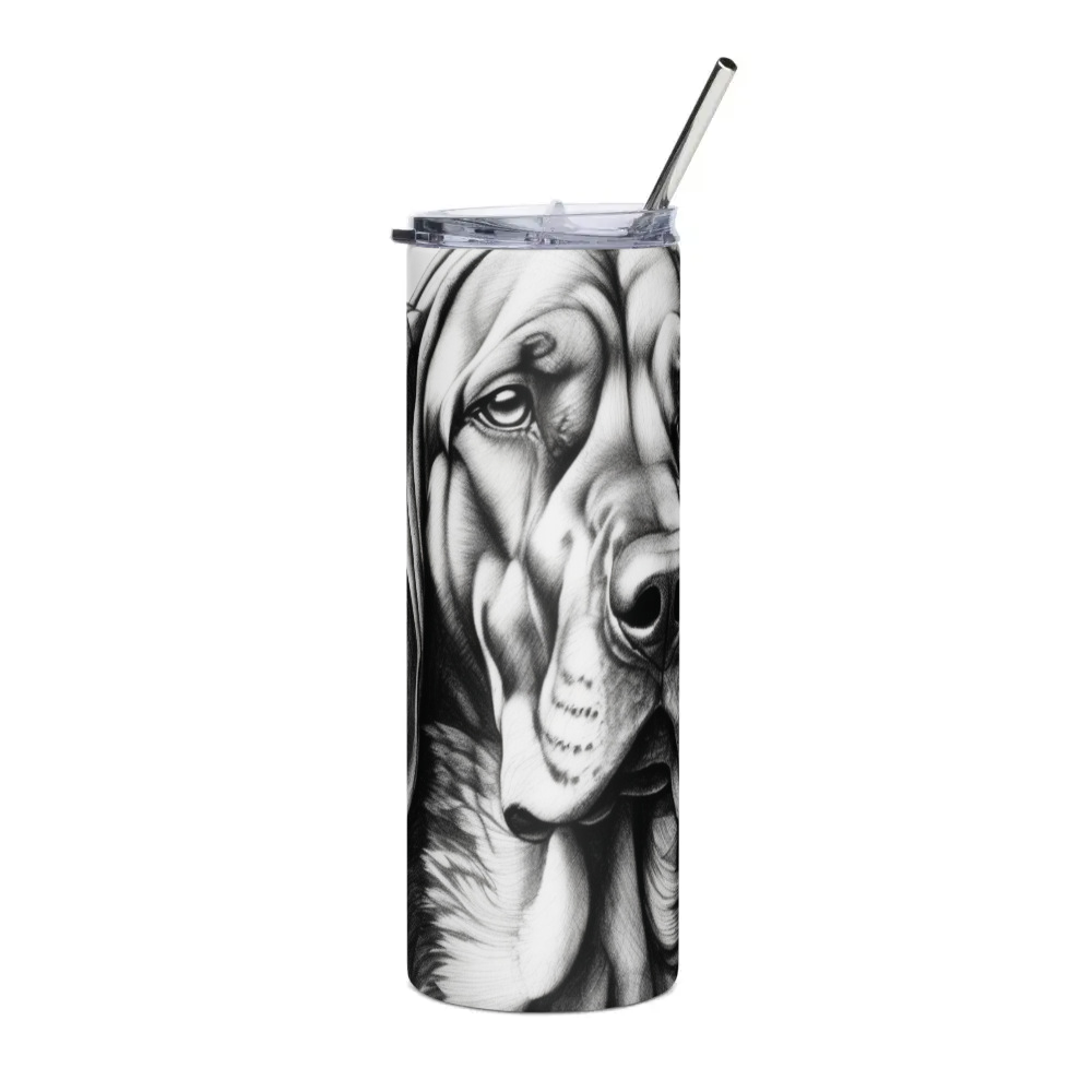 PugMug Custom Bloodhound Stainless Steel Tumbler