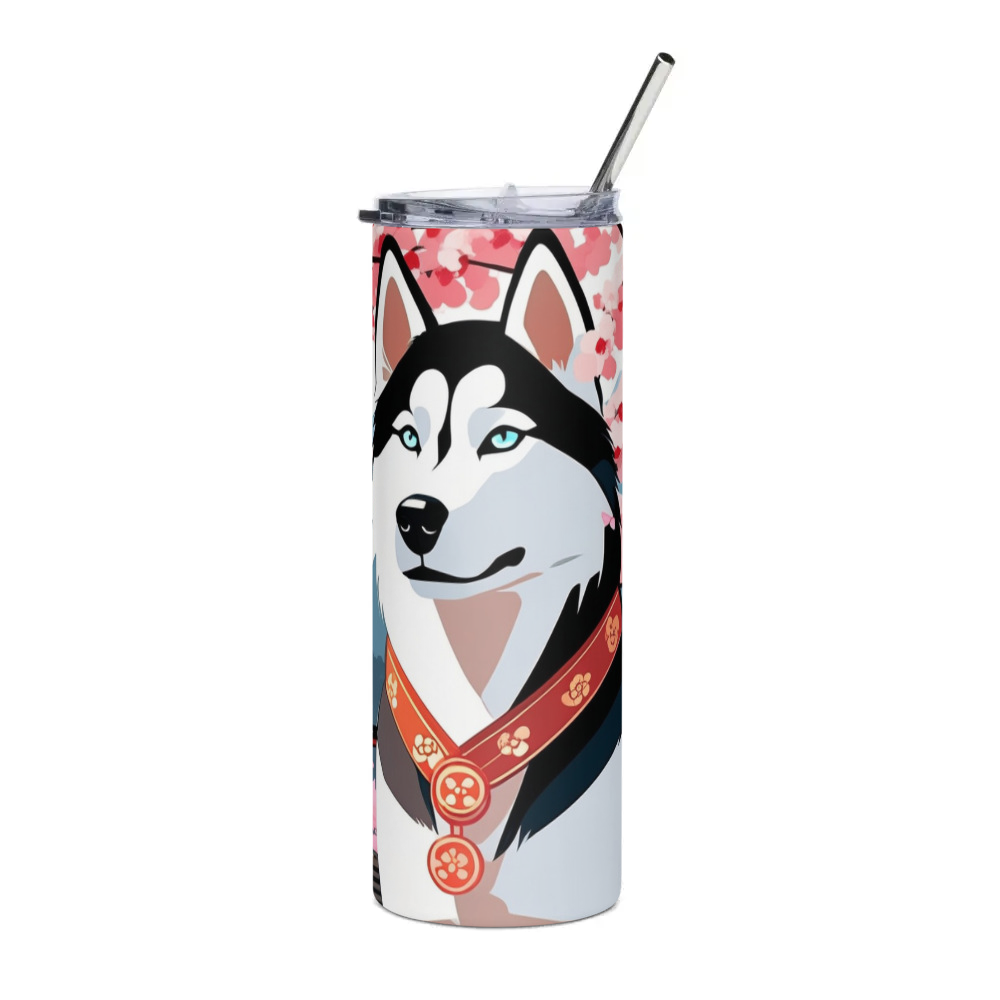 PugMug Custom Siberian Husky Stainless Steel Tumbler