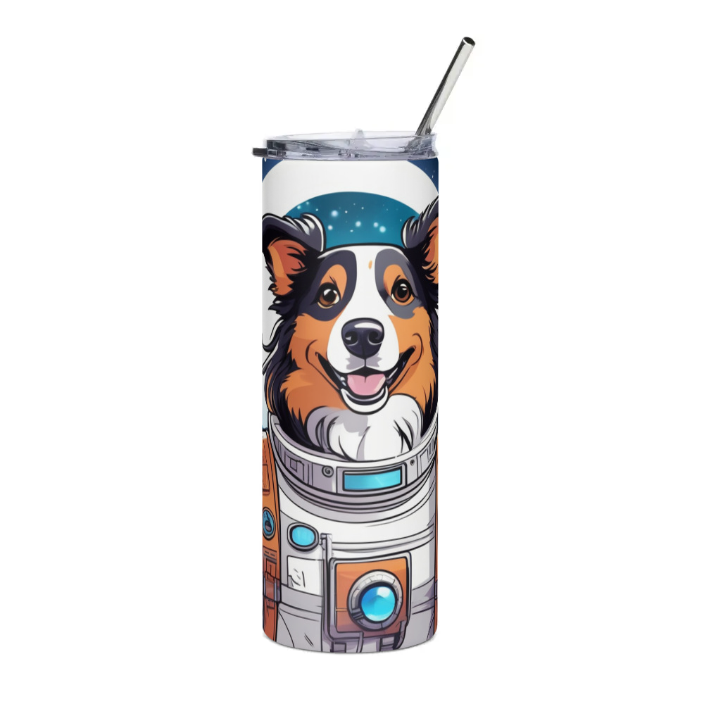 PugMug Custom Collie Stainless Steel Tumbler