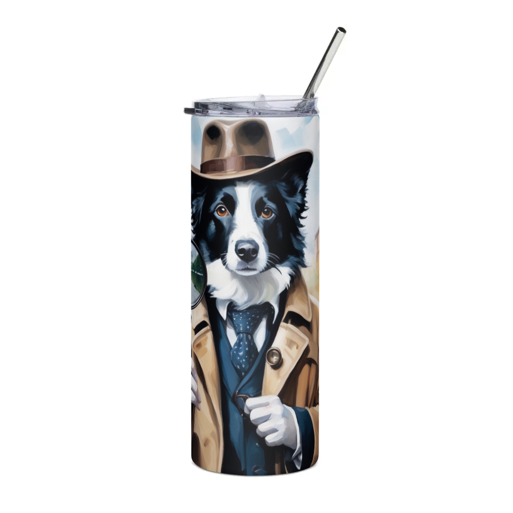 PugMug Custom Border Collie Stainless Steel Tumbler