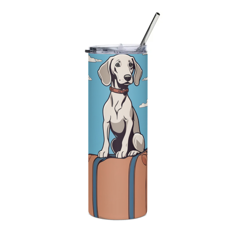 PugMug Custom Weimaraner Stainless Steel Tumbler