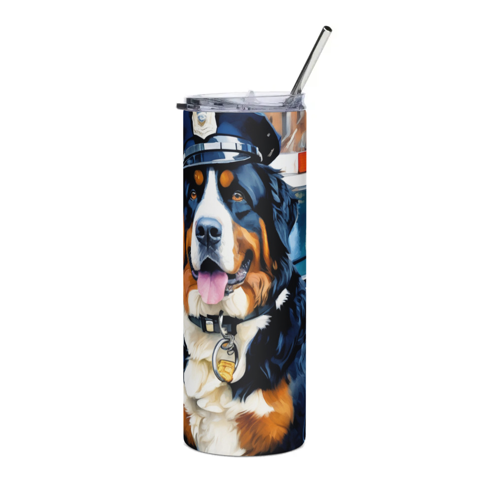 PugMug Custom Bernese Mountain Dog Stainless Steel Tumbler