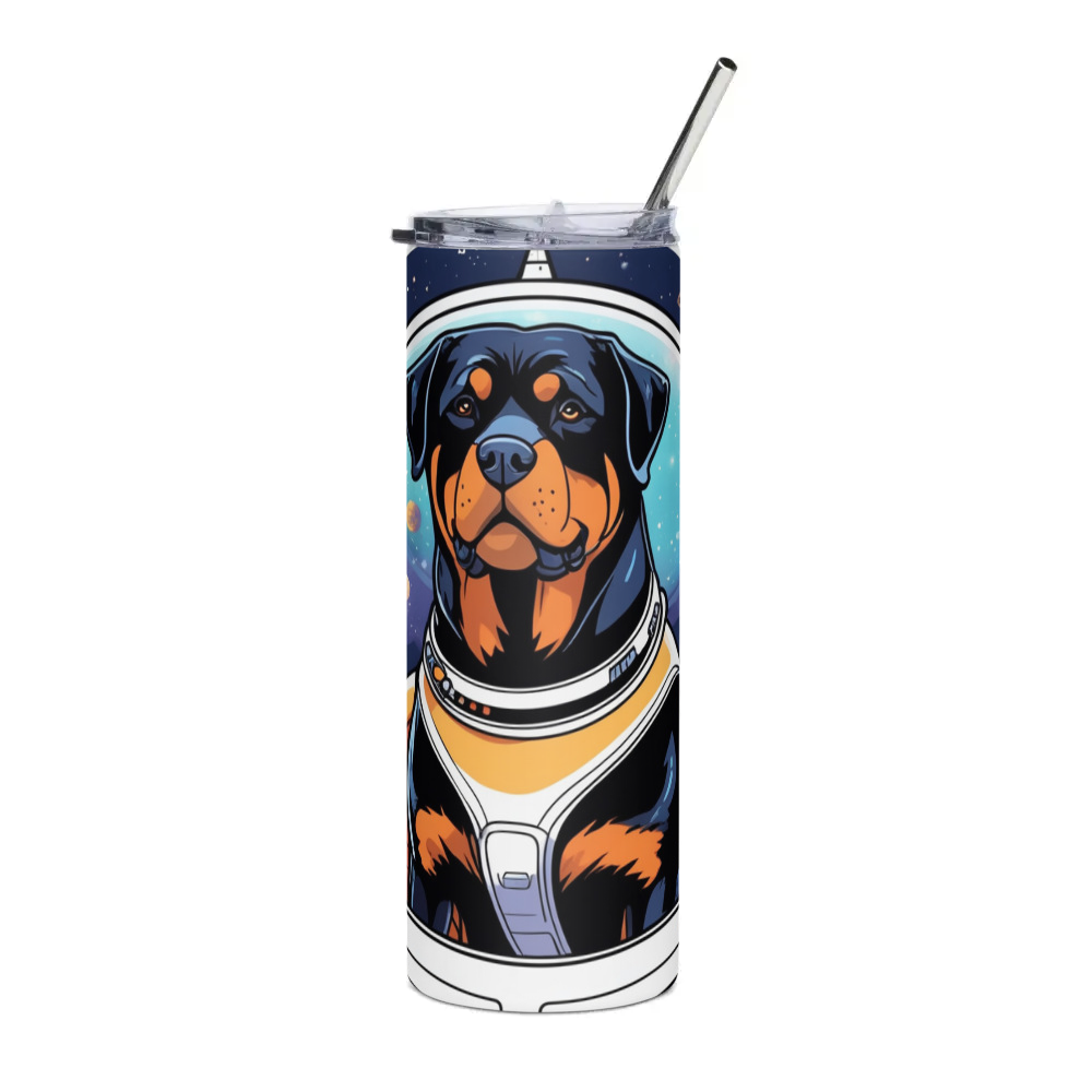 PugMug Custom Rottweiler Stainless Steel Tumbler