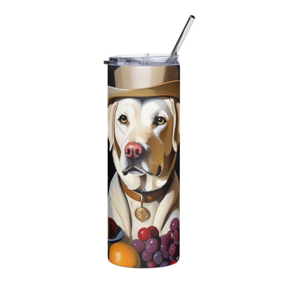 PugMug Custom White Labrador Retriever Stainless Steel Tumbler