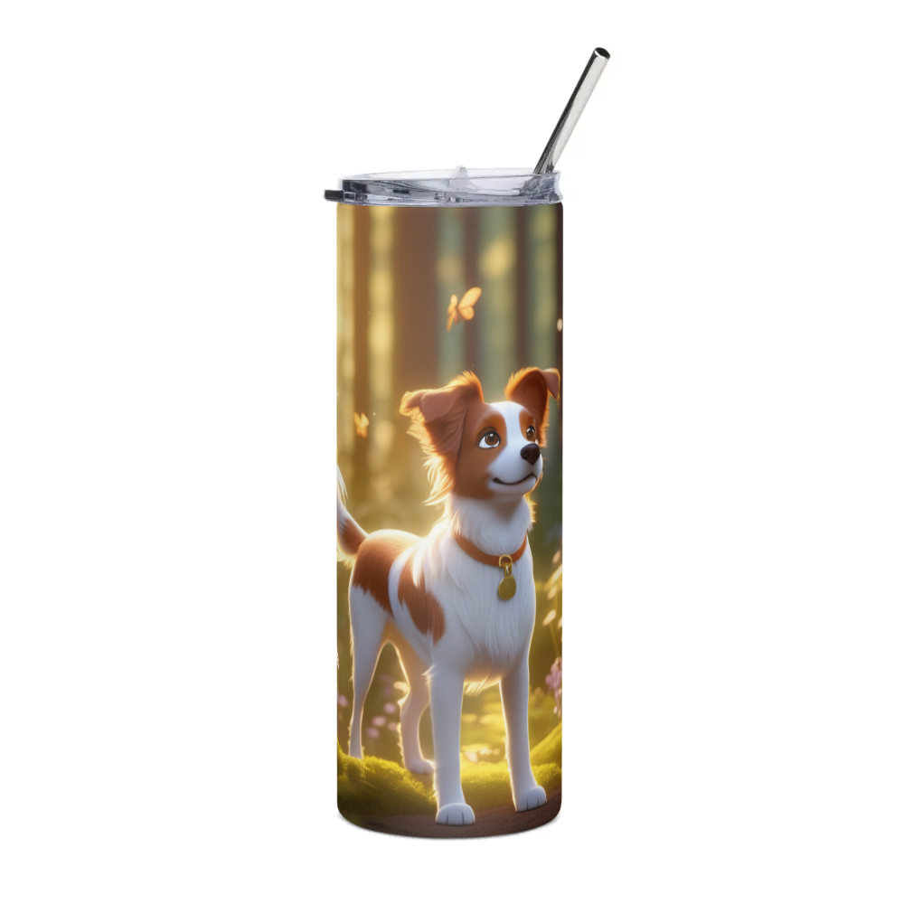 PugMug Custom Brittany Dog Stainless Steel Tumbler