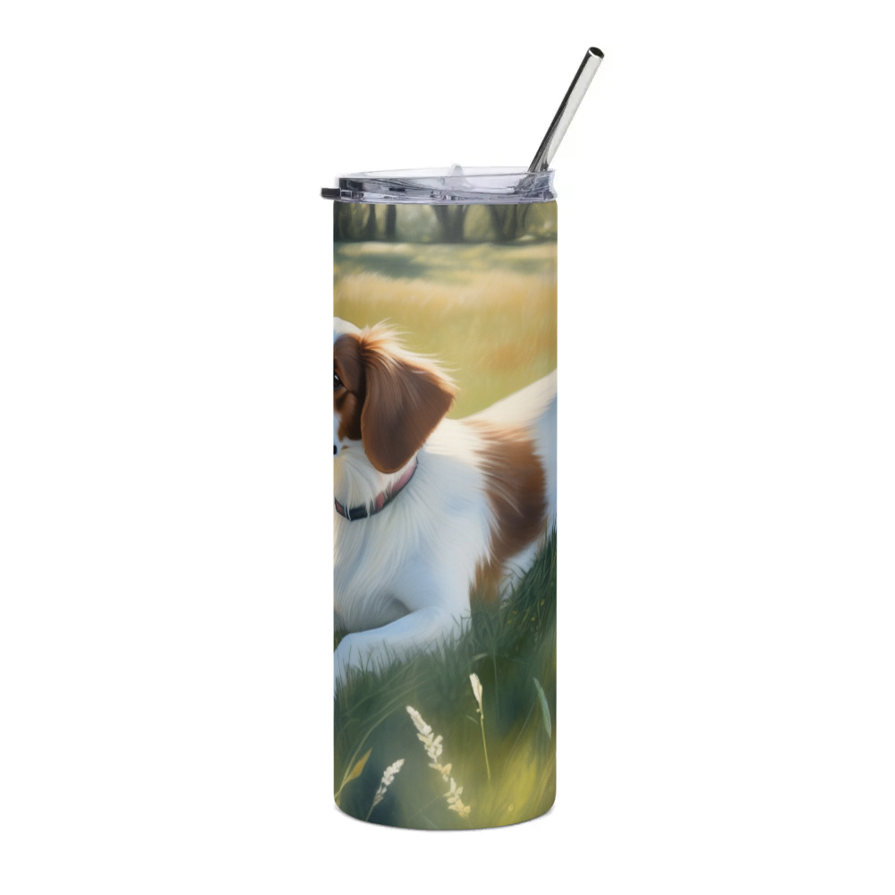 PugMug Custom Brittany Dog Stainless Steel Tumbler
