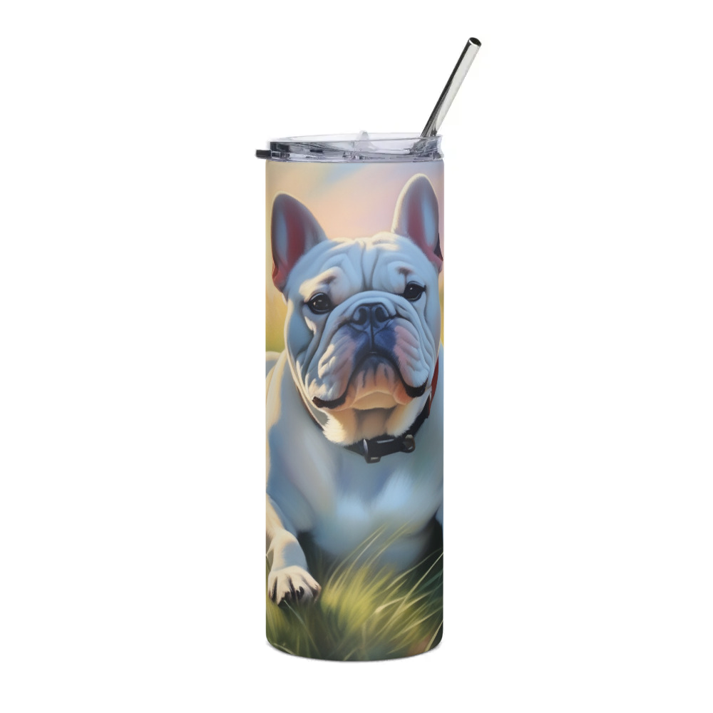 PugMug Custom Bulldog Stainless Steel Tumbler