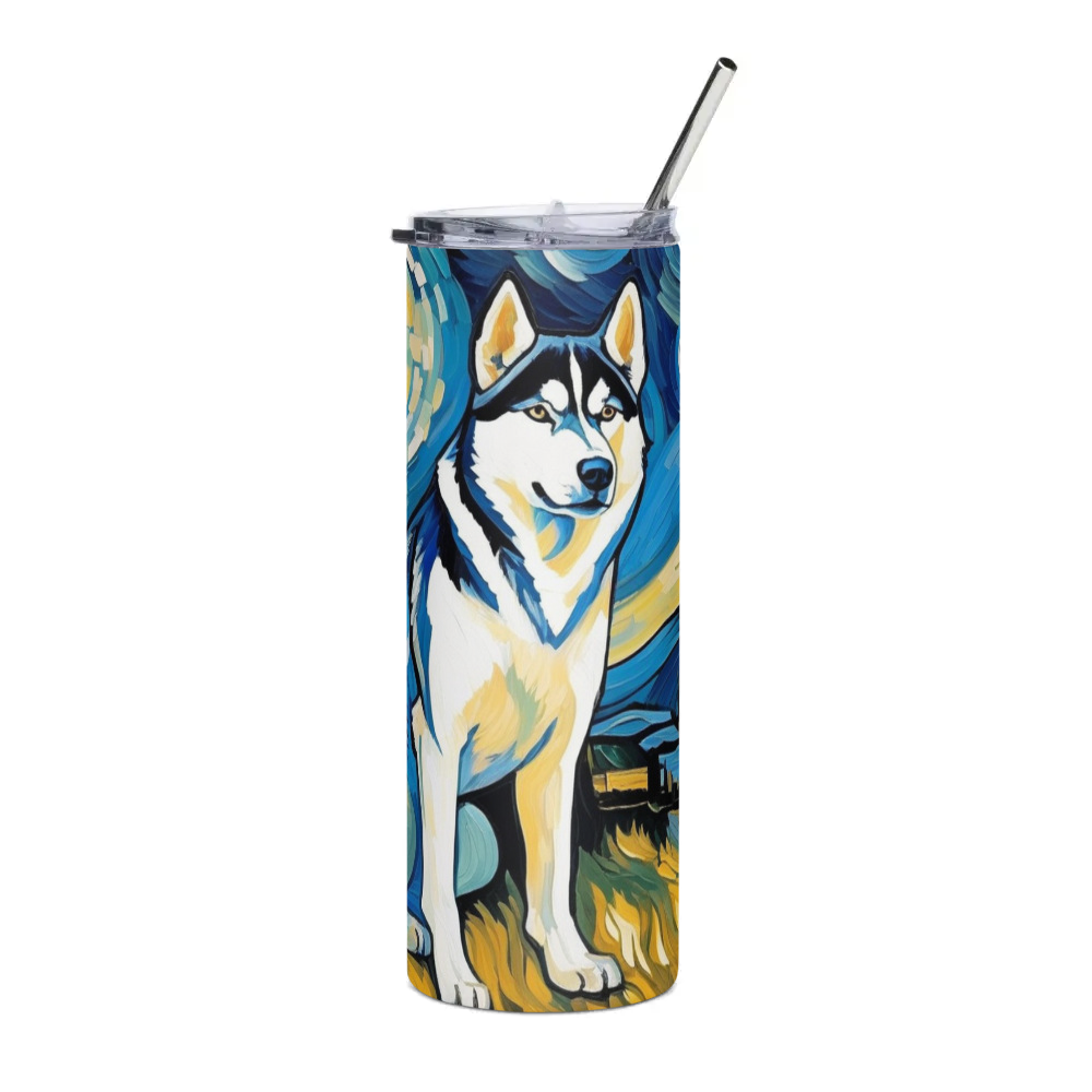 PugMug Custom Siberian Husky Stainless Steel Tumbler