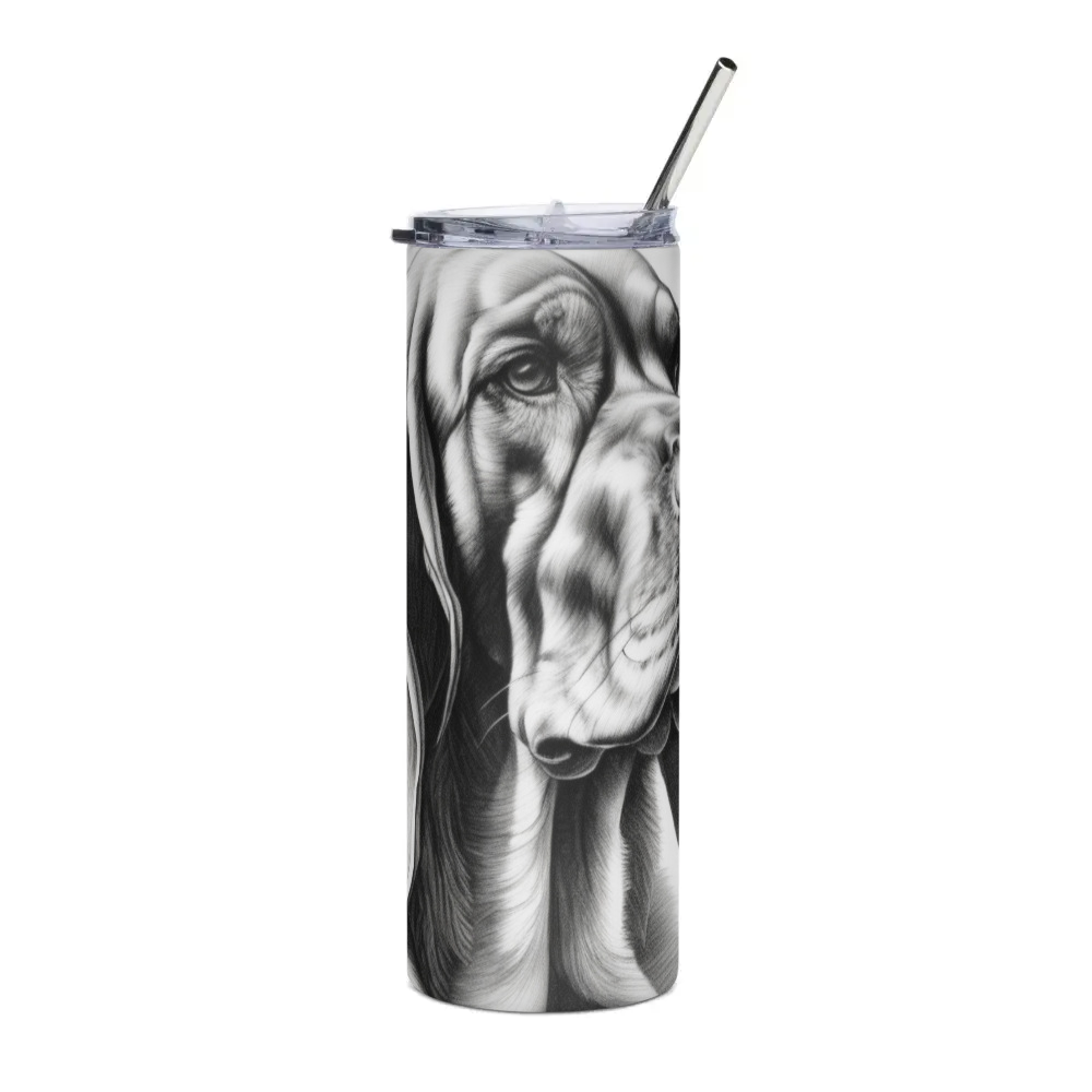 PugMug Custom Bloodhound Stainless Steel Tumbler