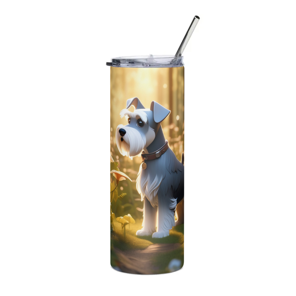 PugMug Custom Miniature Schnauzer Stainless Steel Tumbler