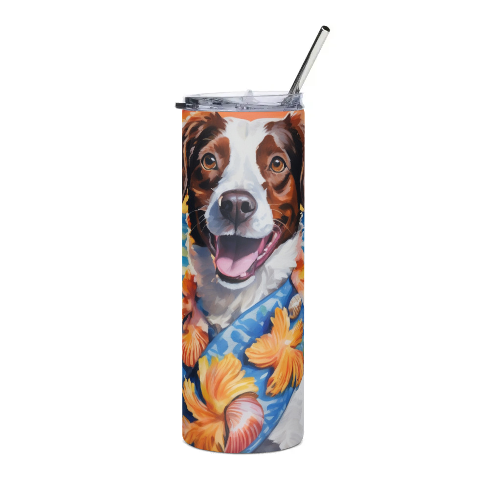 PugMug Custom Brittany Dog Stainless Steel Tumbler
