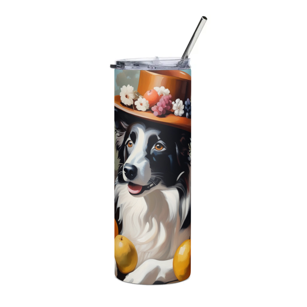 PugMug Custom Border Collie Stainless Steel Tumbler