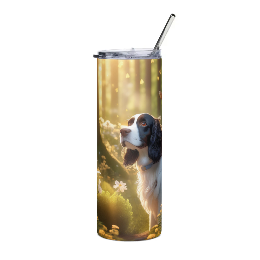 PugMug Custom English Springer Spaniel Stainless Steel Tumbler