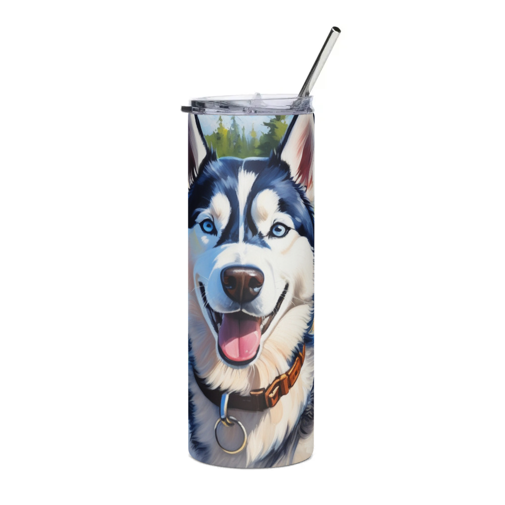 PugMug Custom Siberian Husky Stainless Steel Tumbler