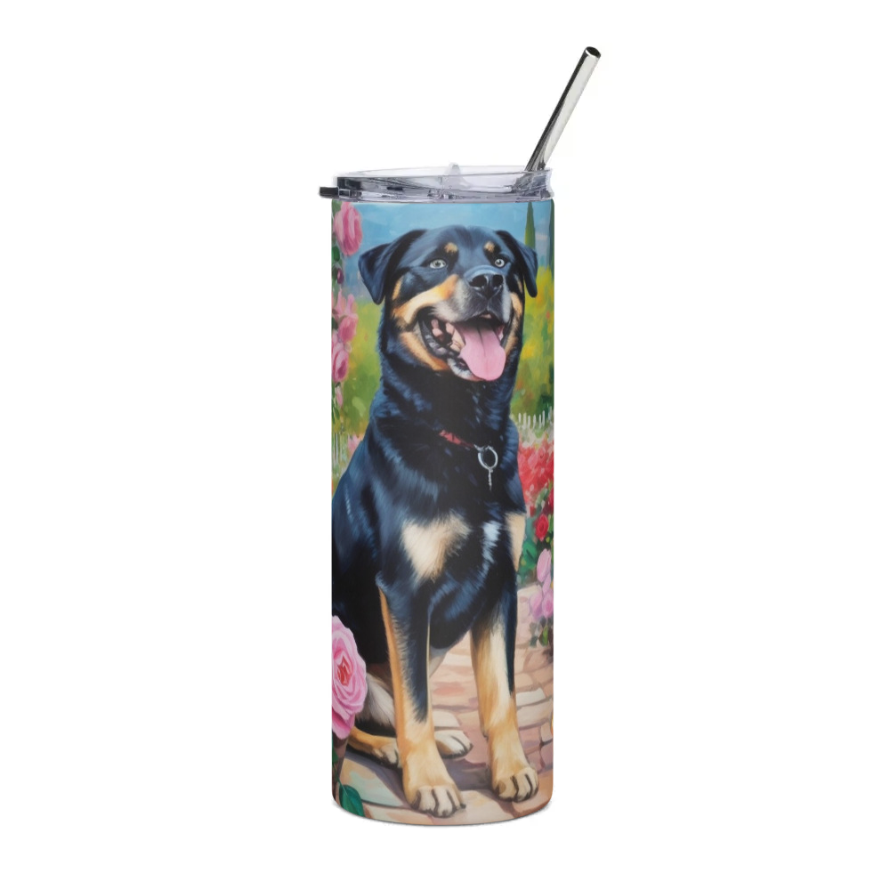 PugMug Custom Blue Stainless Steel Tumbler