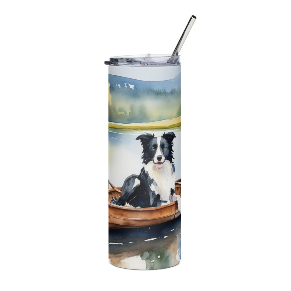 PugMug Custom Border Collie Stainless Steel Tumbler