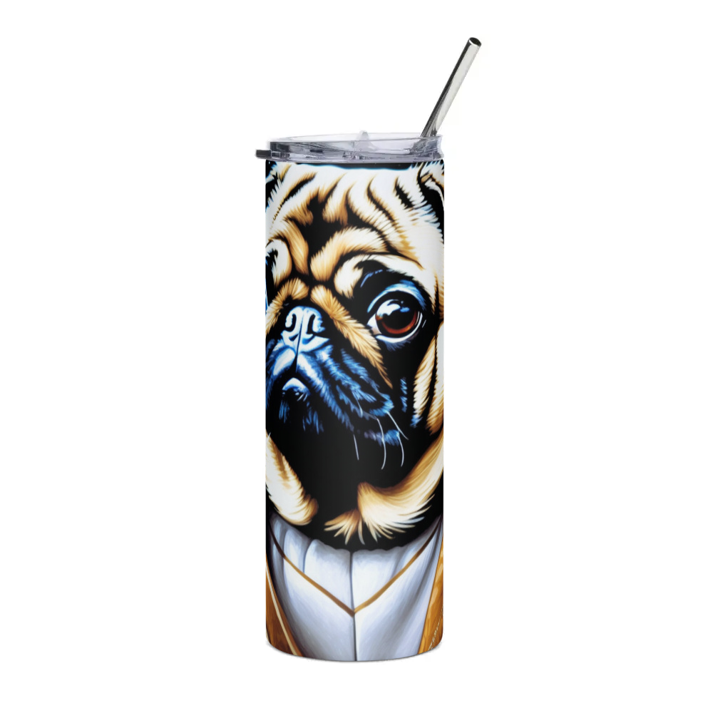 PugMug Custom Pug Stainless Steel Tumbler