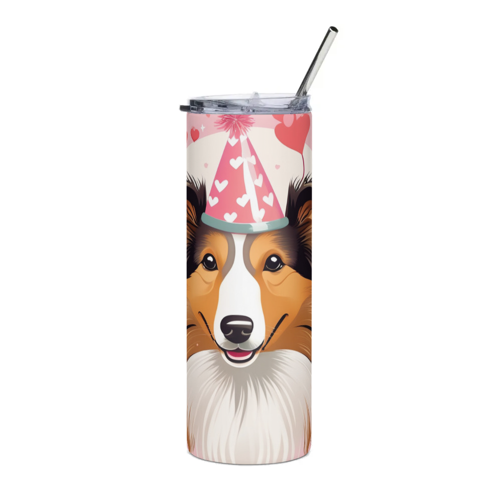 PugMug Custom Shetland Sheepdog Stainless Steel Tumbler
