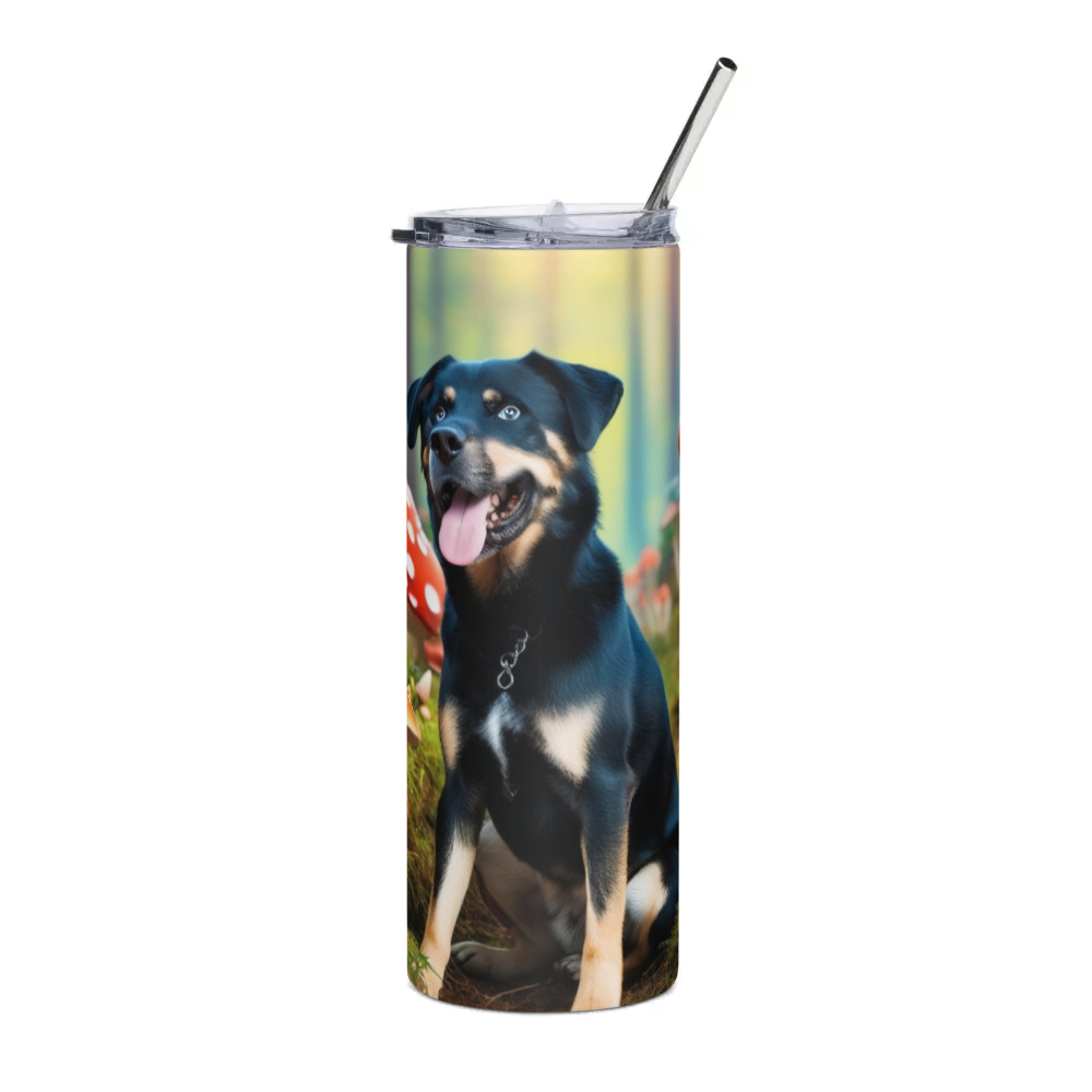 PugMug Custom Blue Stainless Steel Tumbler