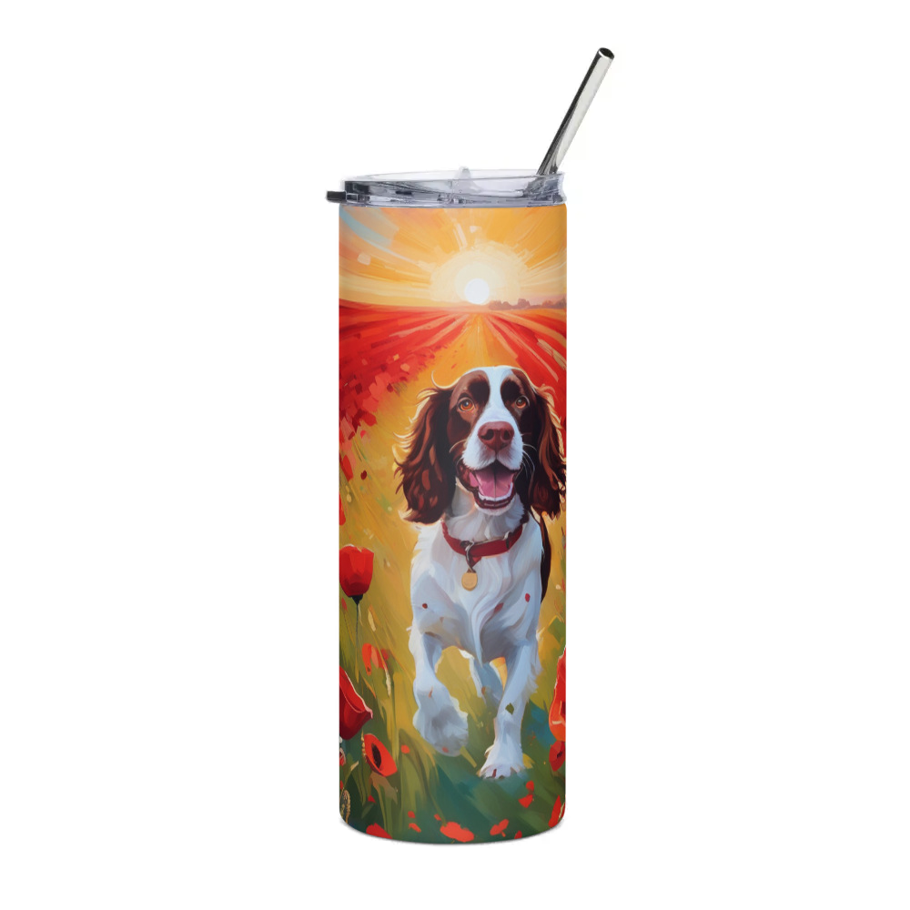 PugMug Custom English Springer Spaniel Stainless Steel Tumbler