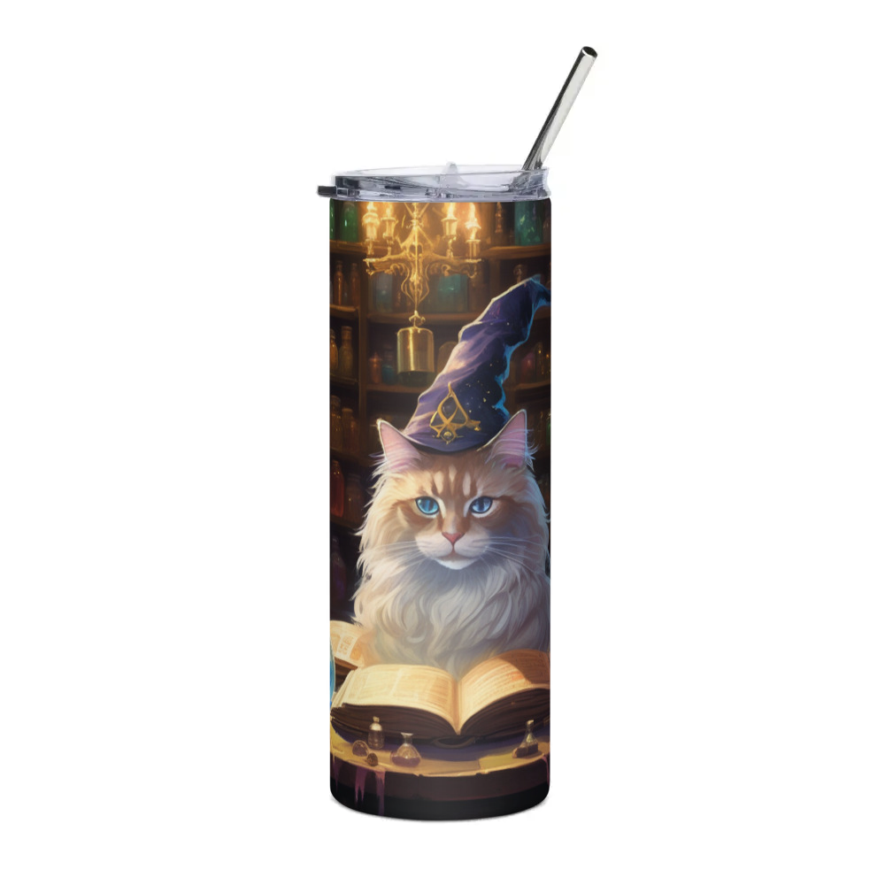 PugMug Custom Tabby Ragdoll Cat Stainless Steel Tumbler