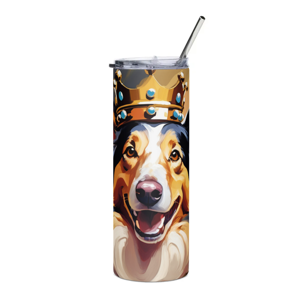 PugMug Custom Collie Stainless Steel Tumbler