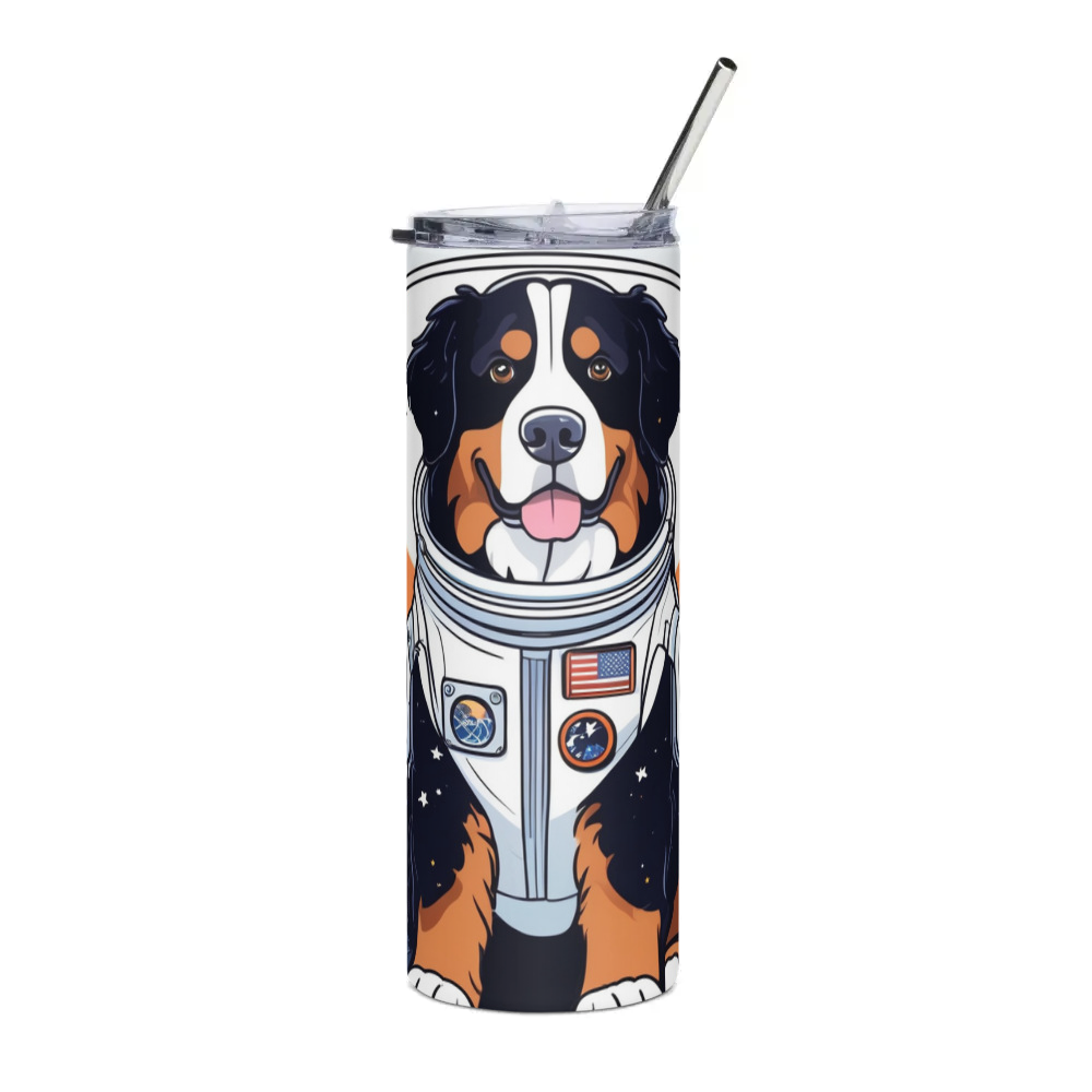 PugMug Custom Bernese Mountain Dog Stainless Steel Tumbler