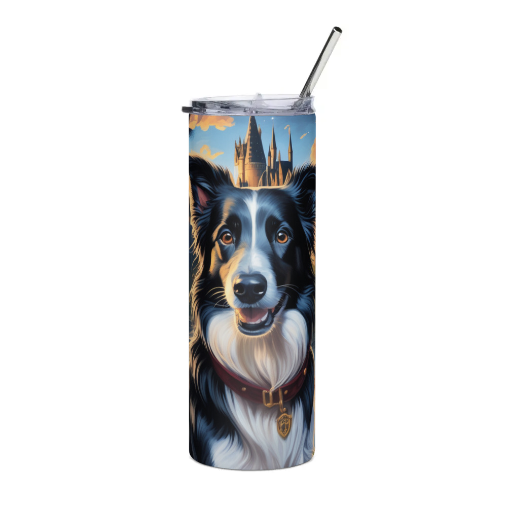 PugMug Custom Border Collie Stainless Steel Tumbler