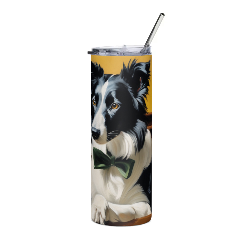 PugMug Custom Border Collie Stainless Steel Tumbler