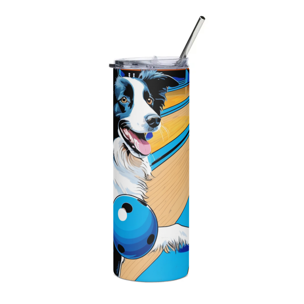 PugMug Custom Border Collie Stainless Steel Tumbler