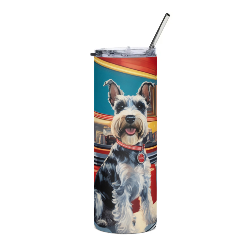 PugMug Custom Miniature Schnauzer Stainless Steel Tumbler